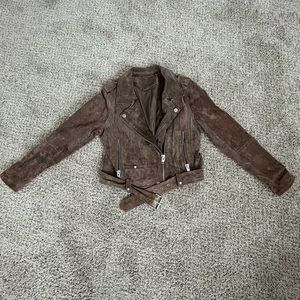 BLANK NYC Suede Moto Jacket - size Medium